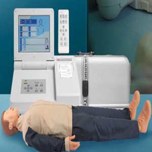 Advanced computer cardiopulmonary resuscitation simulator (color LCD display)